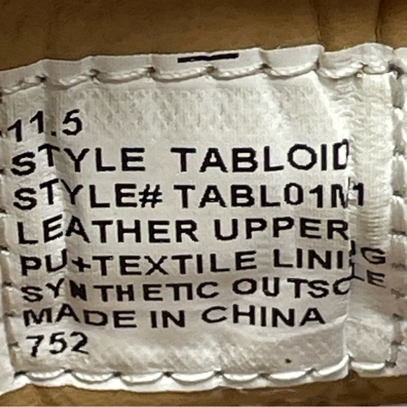 Steve Madden Brown TABLOID Leather Lace Up Oxford Shoes US 11.5 Mens - Picture 9 of 11